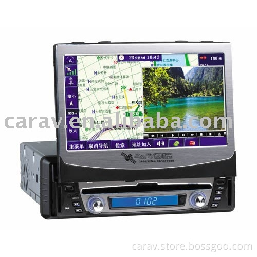 7" TFT LCD One Din Indash GPS DVD Player